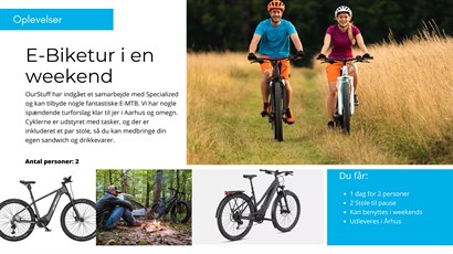 Skønne aktive oplevelser i naturen  - Vejledende udsalgspris op til 1499,- 